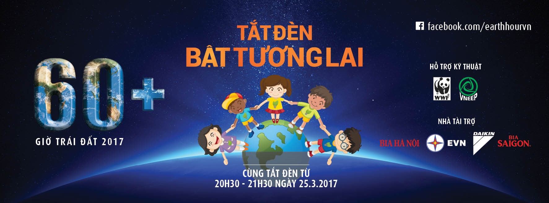 “TẮT ĐÈN…BẬT TƯƠNG LAI” CÔNG TY THỦY ĐIỆN ĐẠI NINH HƯỞNG ỨNG CHIẾN DỊCH GIỜ TRÁI ĐẤT NĂM 2017