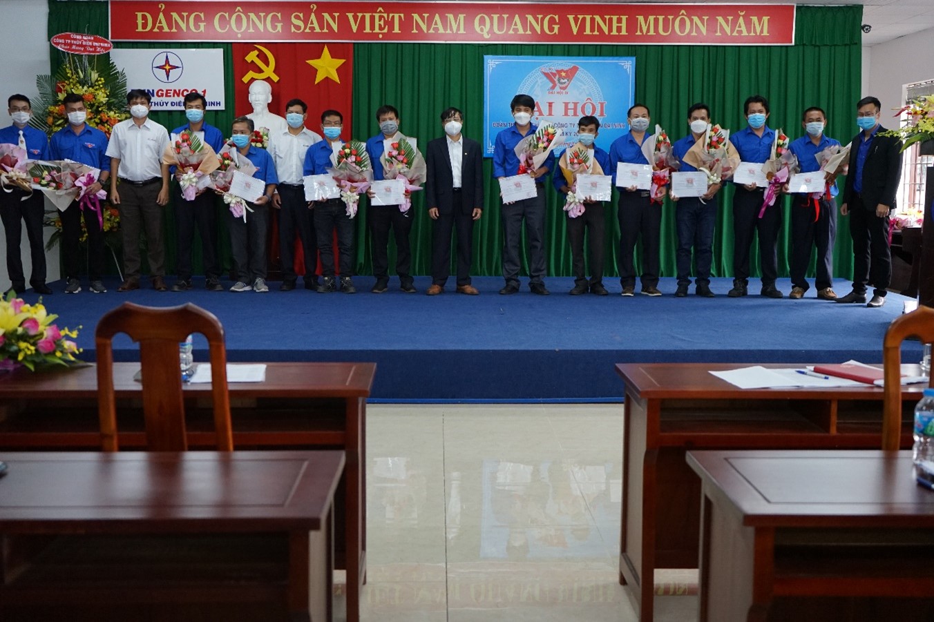 ĐẠI HỘI ĐOÀN CƠ SỞ CÔNG TY THỦY ĐIỆN ĐẠI NINH KHÓA IV, NHIỆM KỲ 2022 - 2027