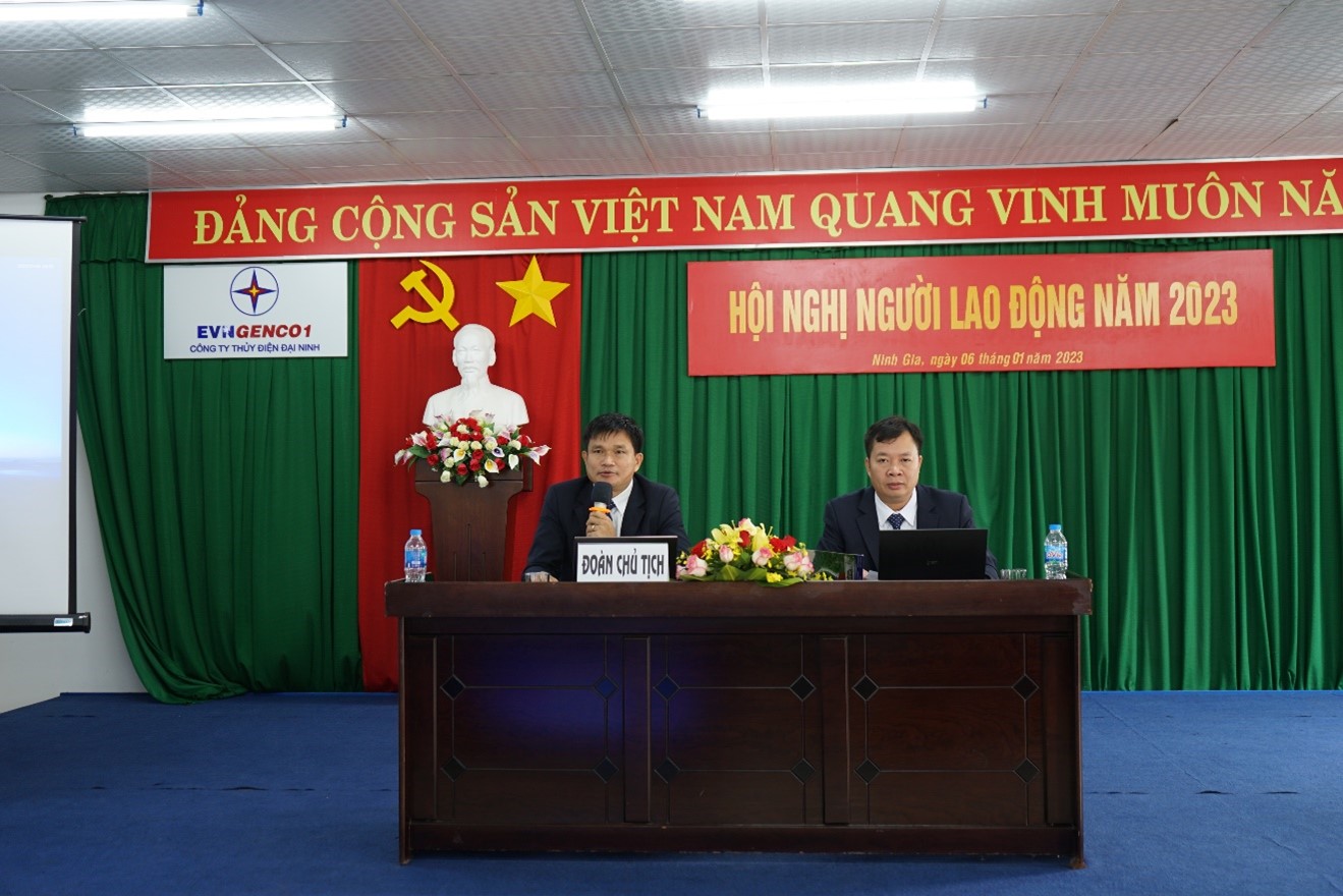 CÔNG TY THỦY ĐIỆN ĐẠI NINH TỔ CHỨC HỘI NGHỊ NGƯỜI LAO ĐỘNG NĂM 2023