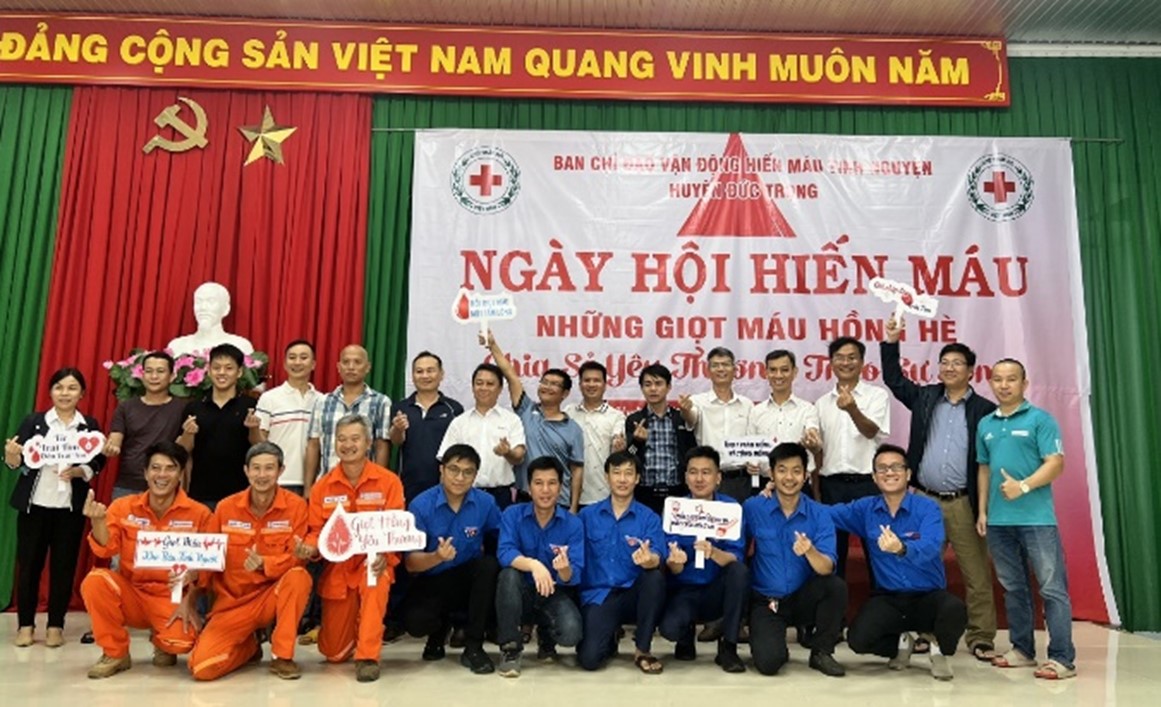 CÔNG TY THỦY ĐIỆN ĐẠI NINH  HƯỞNG ỨNG PHONG TRÀO HIẾN MÁU TÌNH NGUYỆN NĂM 2023