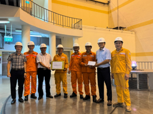 THĂM HỎI, ĐỘNG VIÊN NGƯỜI LAO ĐỘNG  TRONG ĐỢT TIỂU TU TỔ MÁY H2 – NHÀ MÁY THỦY ĐIỆN ĐẠI NINH