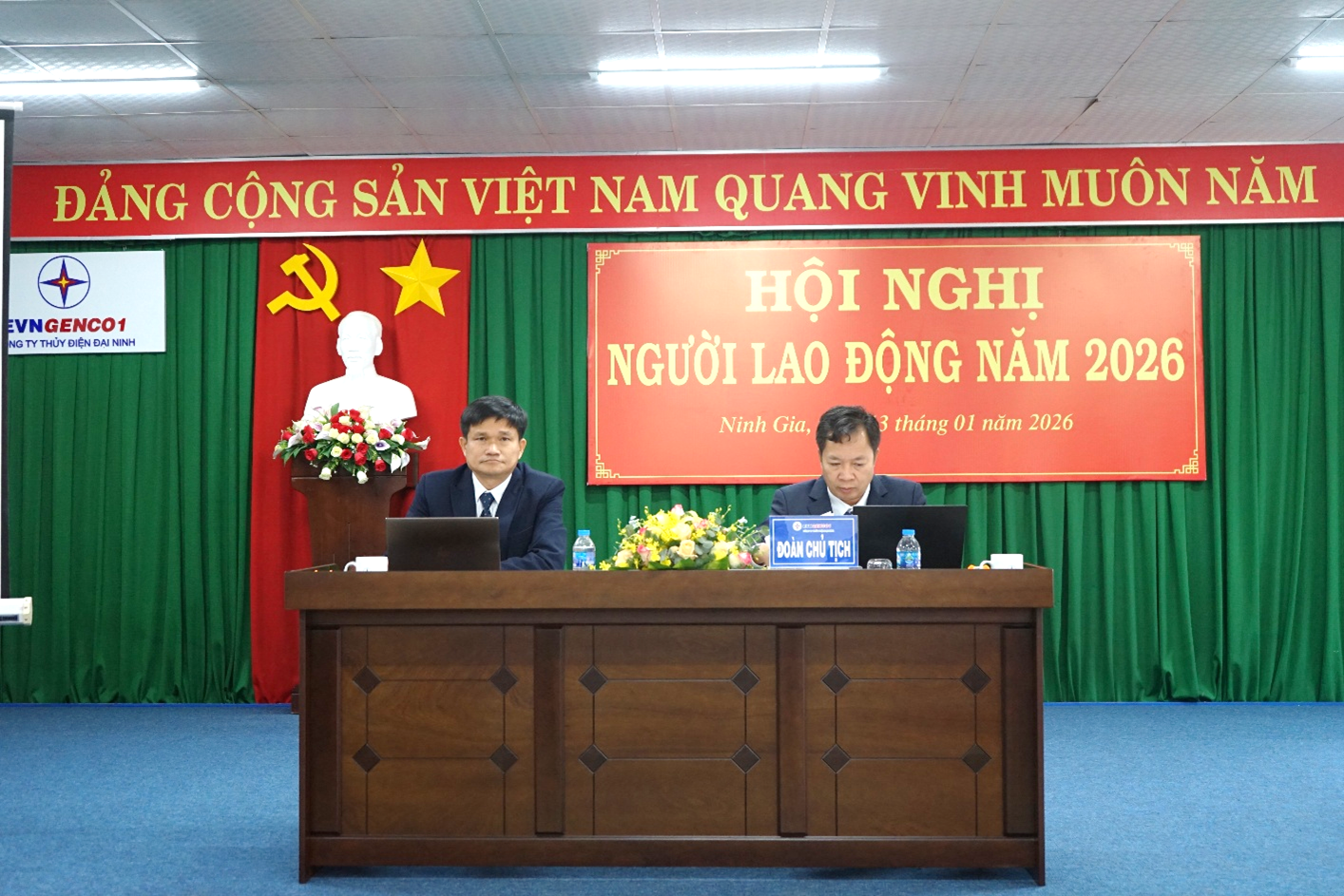 CÔNG TY THỦY ĐIỆN ĐẠI NINH TỔ CHỨC HỘI NGHỊ NGƯỜI LAO ĐỘNG NĂM 2026