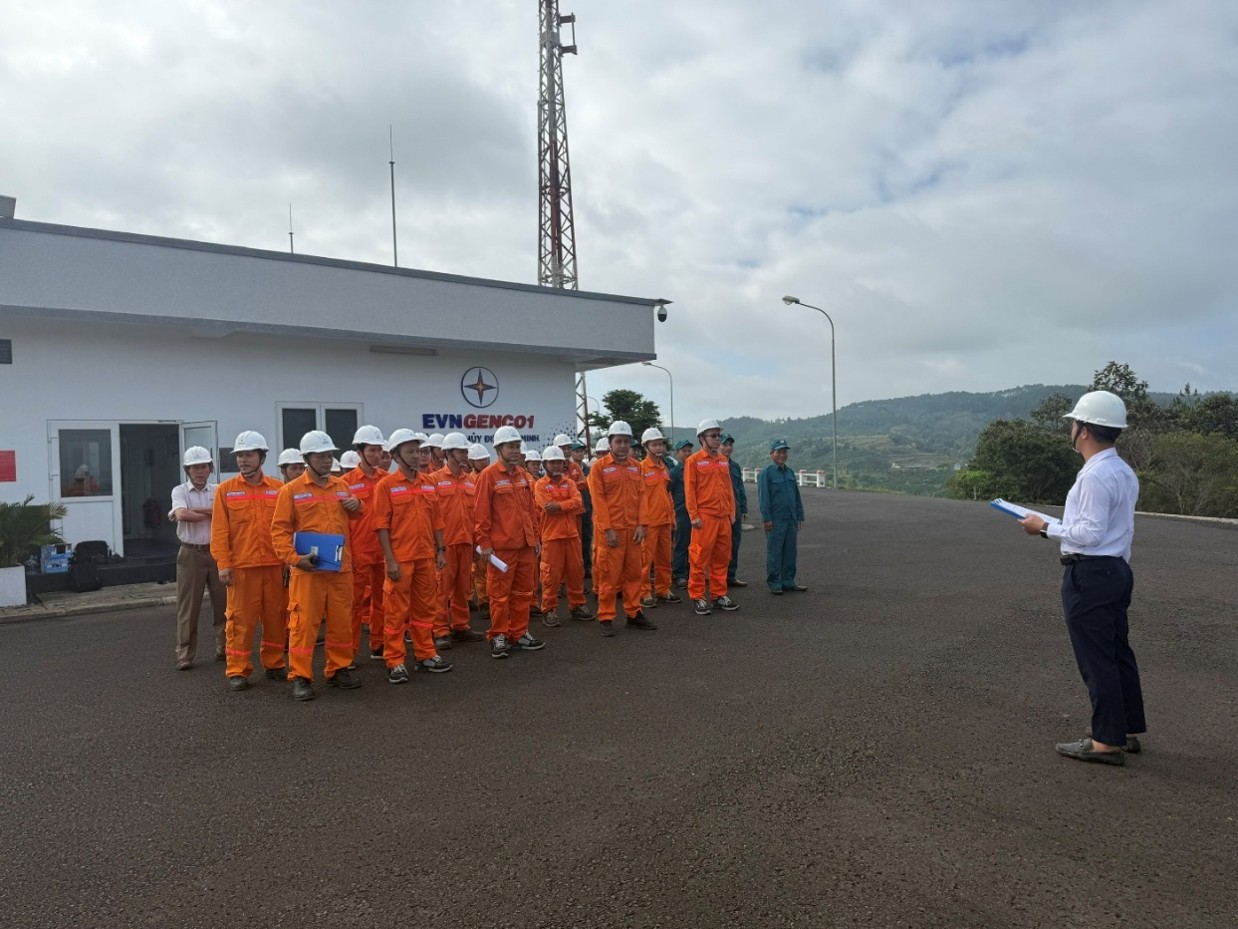 Công ty Thủy điện Đại Ninh tổ chức diễn tập phương án PCTT&TKCN năm 2026